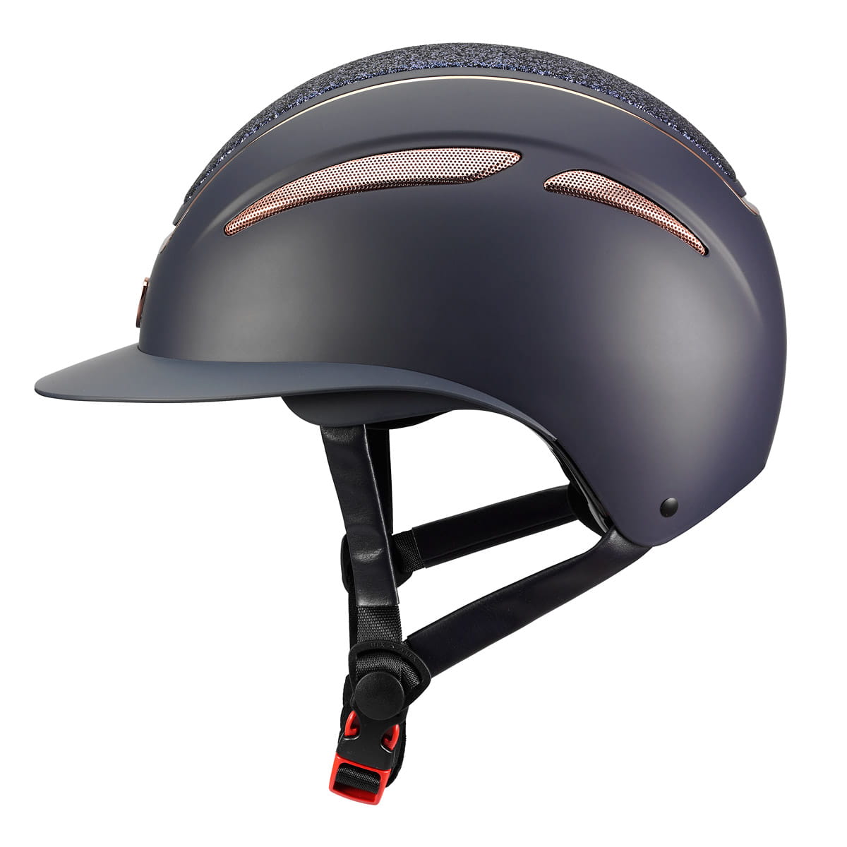 Kask jeździecki Tattini Ariete Pink Gold - Cavalo