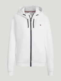 Profil białej bluzy z kapturem Tommy Hilfiger Kingston, suwak i kaptur