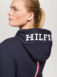 Granatowa bluza Tommy Hilfiger Kingston – kieszenie, ściągacze, zamek, tyl