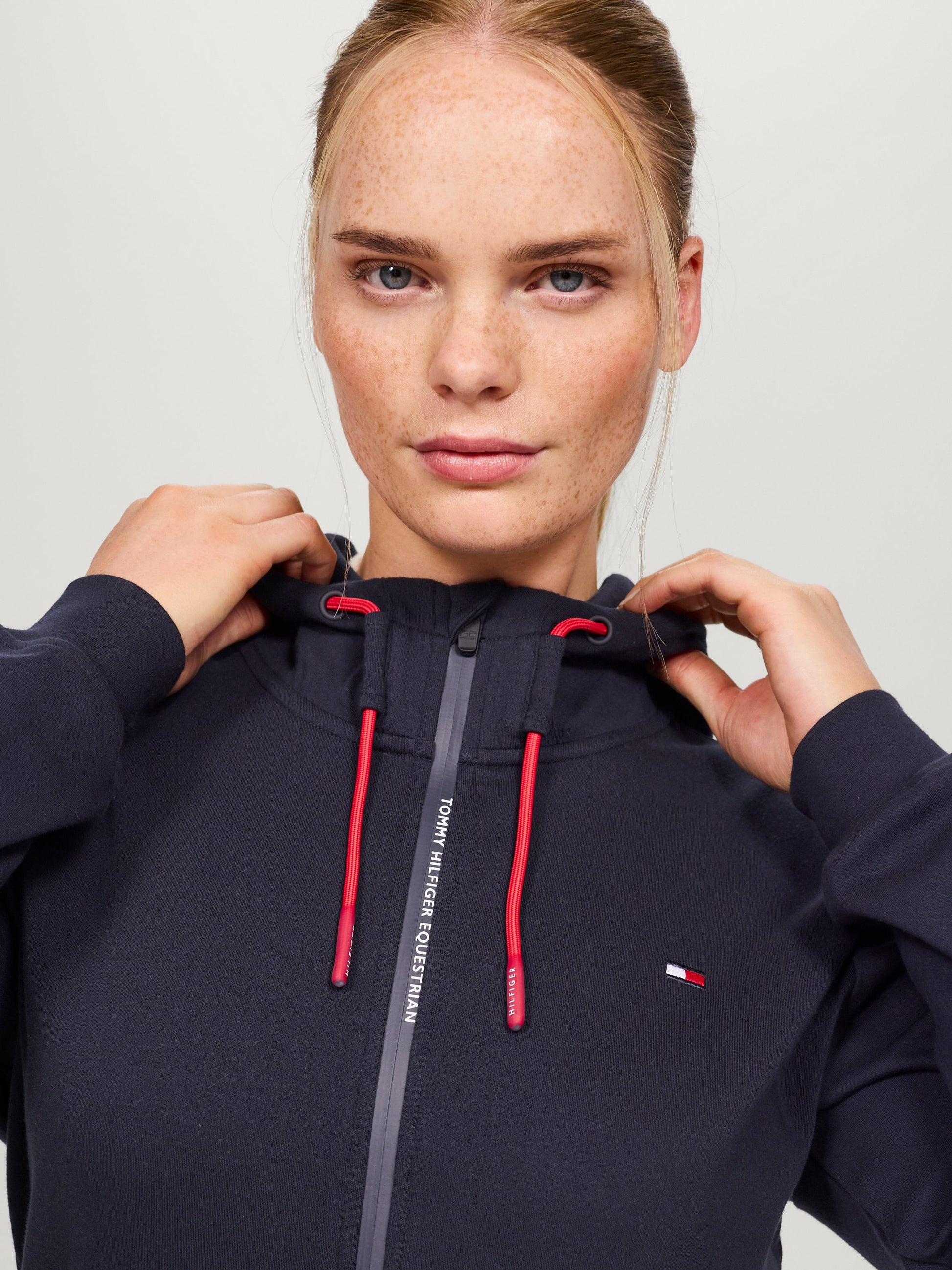Bluza z kapturem Tommy Hilfiger Kingston z zamkiem - Cavalo