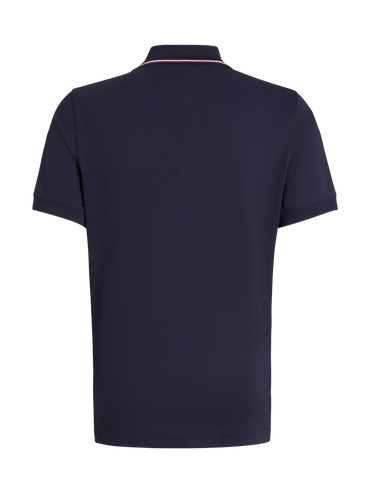 Koszulka polo Tommy Hilfiger Harrison Pique z krótkim rękawem DESERT SKY - Cavalo