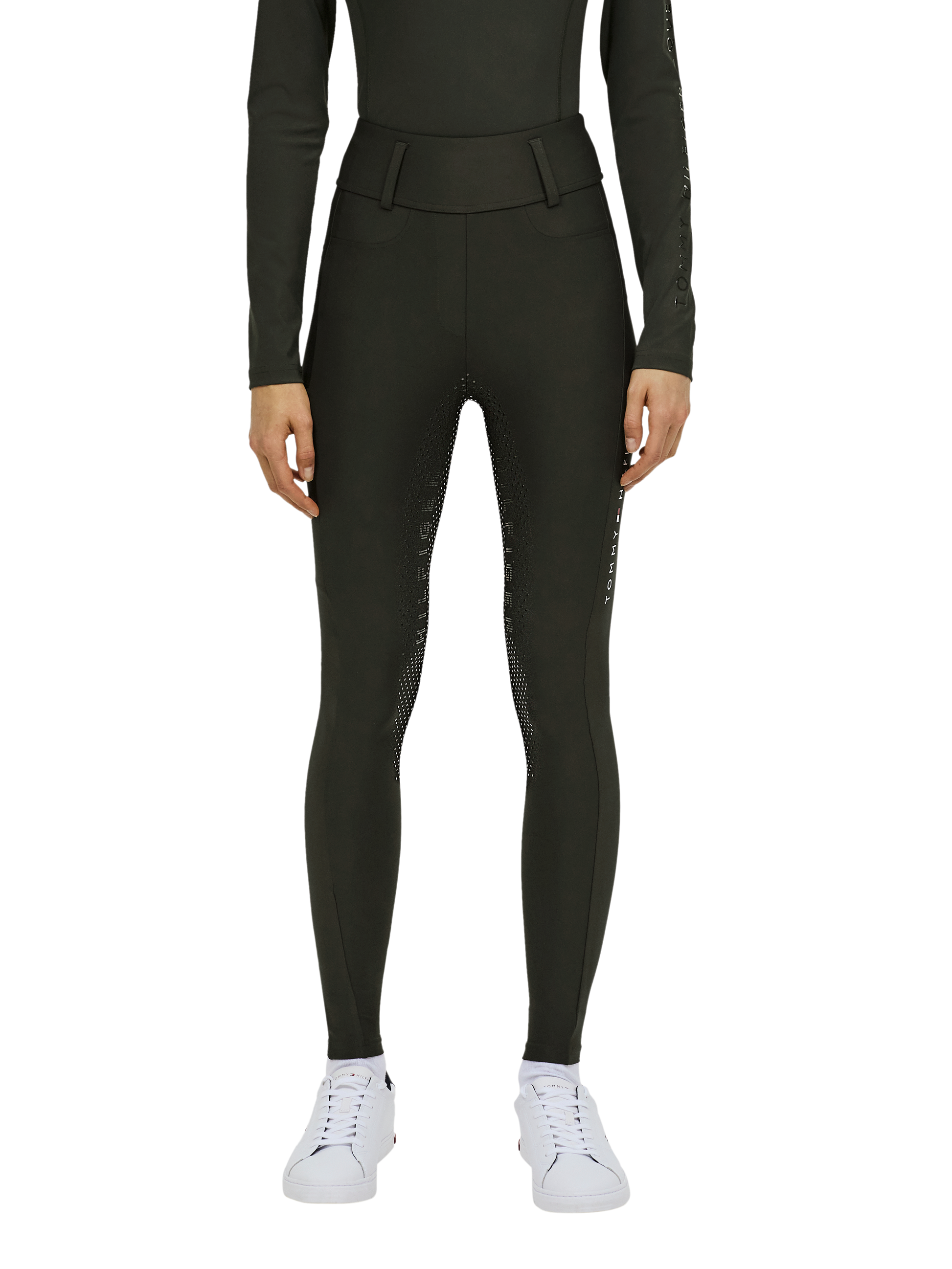 Legginsy całoroczne Tommy Hilfiger Equestrian Highland pełny lej - Cavalo