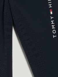 Legginsy Tommy Hilfiger Equestrian Elmira Desert Sky całoroczne pełny lej - Cavalo