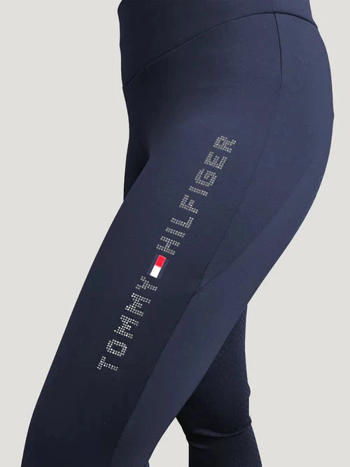 Tommy Hilfiger Equestrian Elmira  całoroczne legginsy z kryształkami i pełnym lejem AW25 - Cavalo