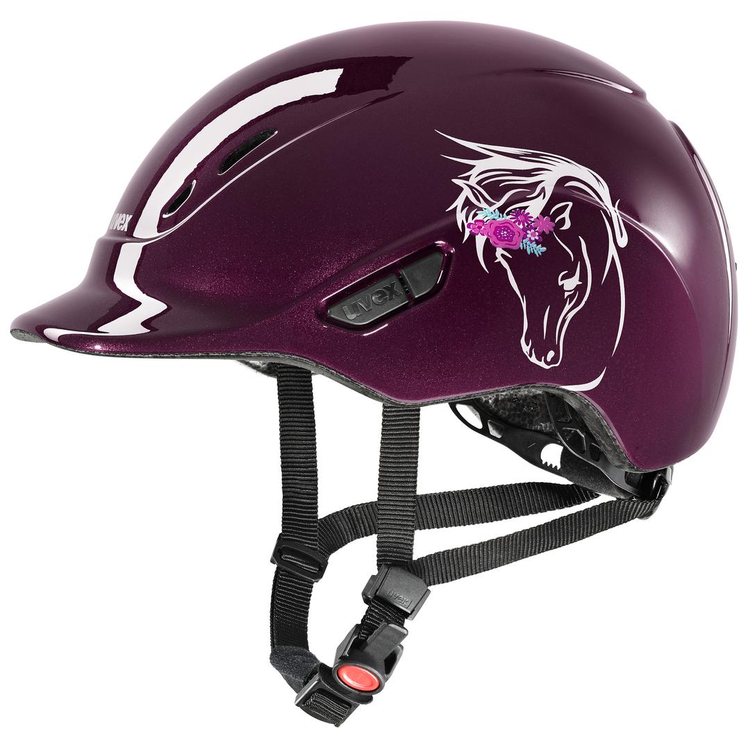 UVEX Kidoxx flower Kask jeździecki 3XS (49-54)
