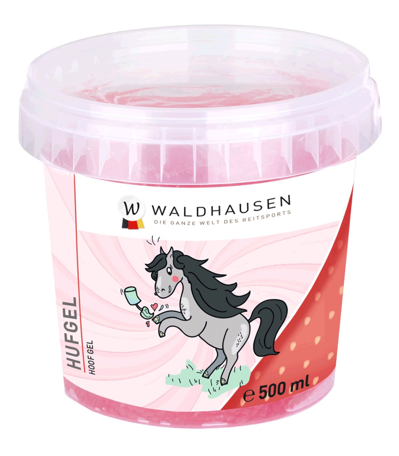 Waldhausen Różowy żel do kopyt truskawkowo - waniliowy 500 ml - Cavalo