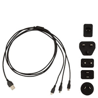 Ładowarka w komplecie z 2-portowym kablem micro USB Whis - Cavalo
