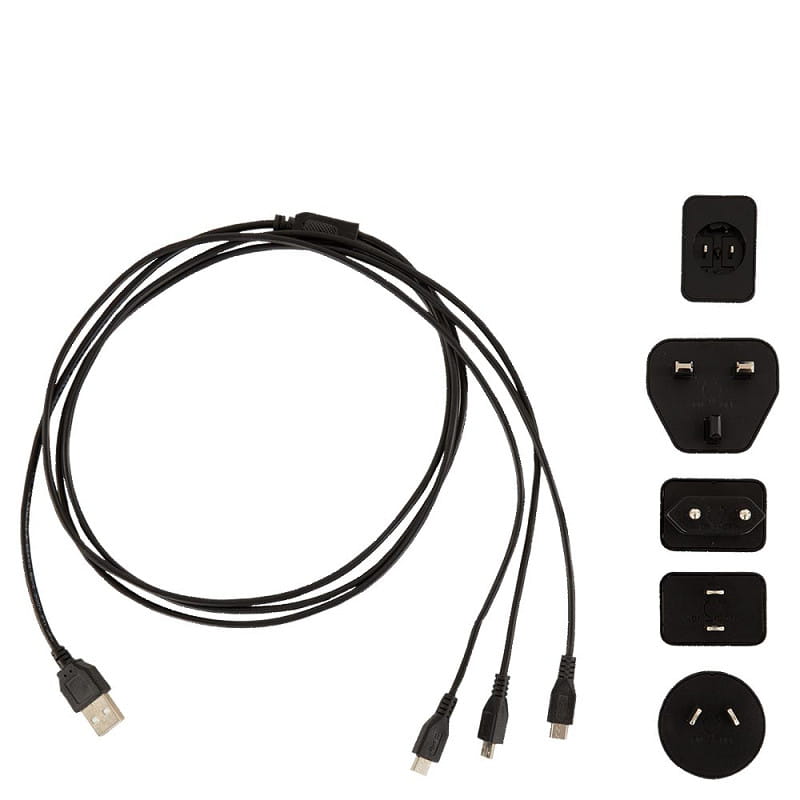 Ładowarka w komplecie z 2-portowym kablem micro USB Whis - Cavalo